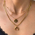 Star Moon Three Layered Necklace