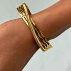 Chunky Spiral Twist Bangle