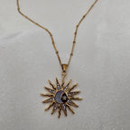 Boho Chic Sunflower Necklace