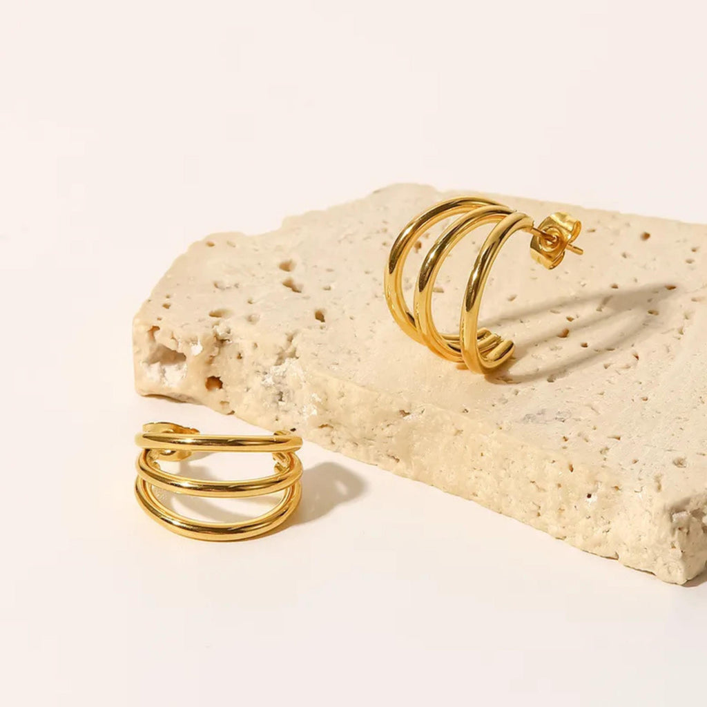 Sculptural Statement Hoop Earrings
