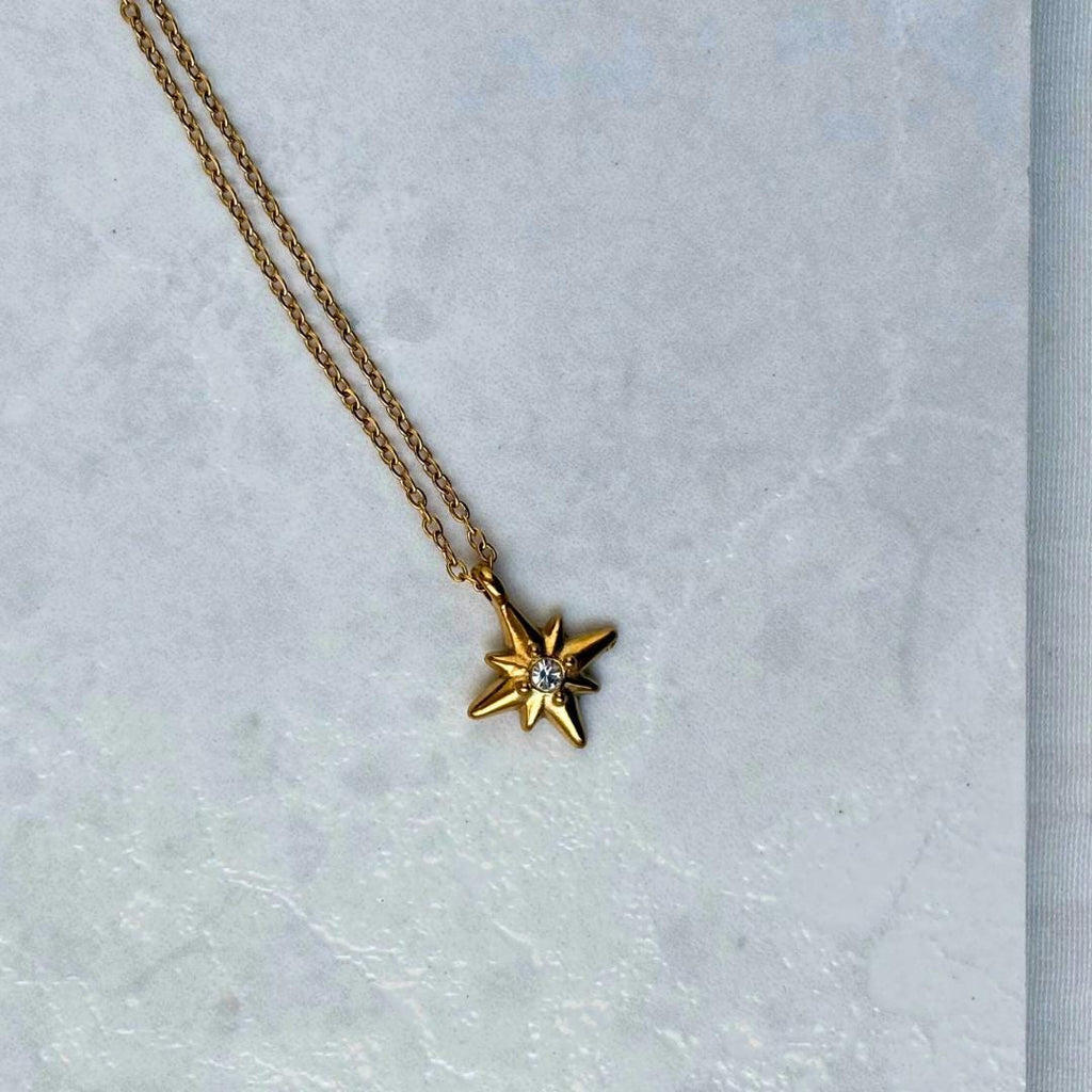 Gold North Star Necklace