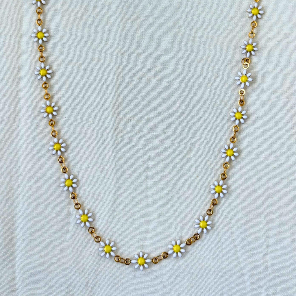 Daisy Necklace & Bracelet Set