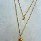 Double Layered Sunburst Necklace