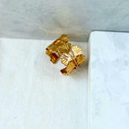 Ginkgo Leaf Gold Ring