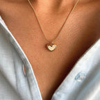 Shell Heart Pendant Necklace