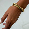 Chunky Spiral Twist Bangle