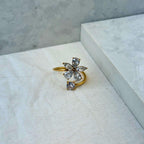 Floral Crystal Ring