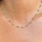 Beaded Natural Stone Necklace