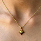 Gold North Star Necklace