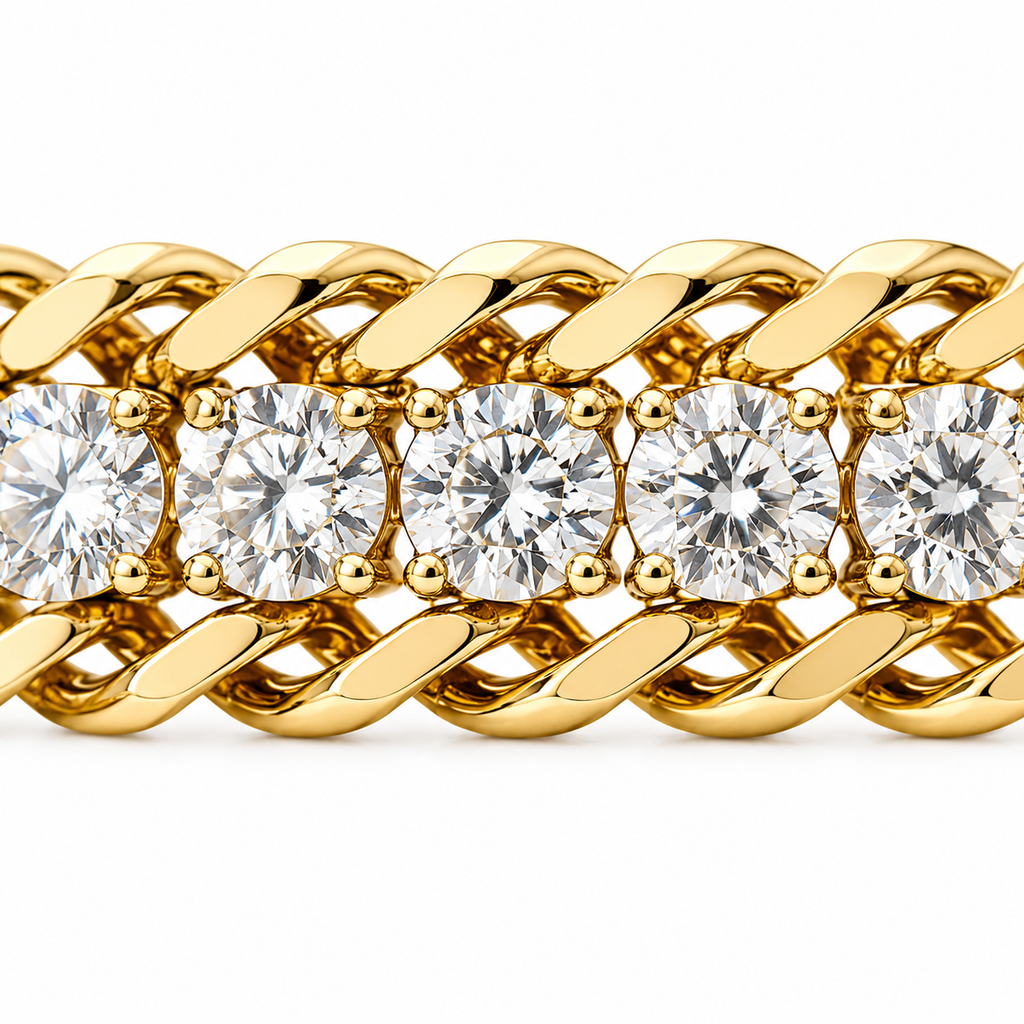 Triple Layer Zircon Bracelet