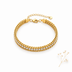 Triple Layer Zircon Bracelet