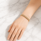 Triple Layer Zircon Bracelet