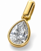 Water Drop Zircon Pendant Necklace